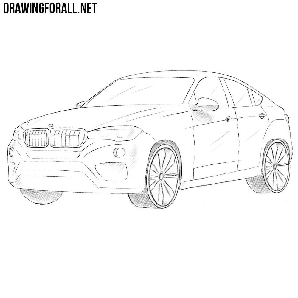How to draw a bmw x6