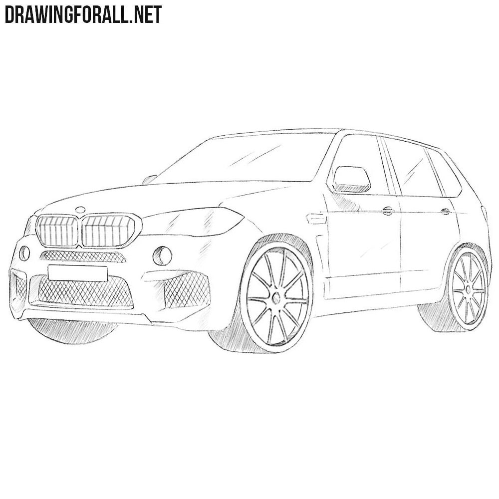 How to draw a bmw x5