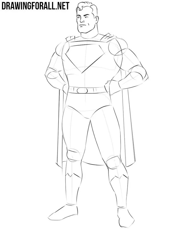 How To Draw Superman Easy