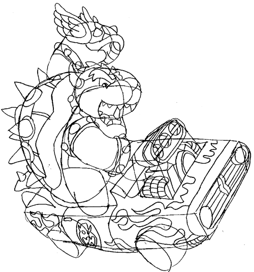 pix How To Draw Bowser Easy Step By Step how to draw bowser driving a car and