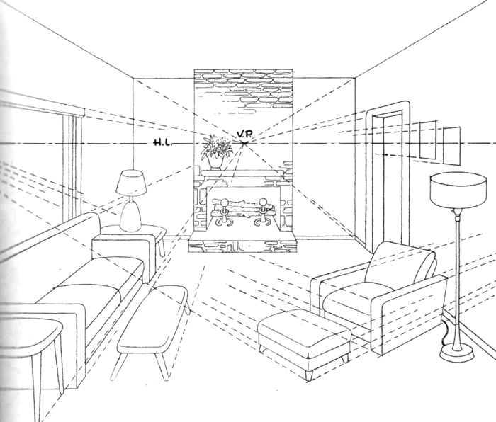 images Perspective Table Reference Drawing room with perspective drawing tutorial
