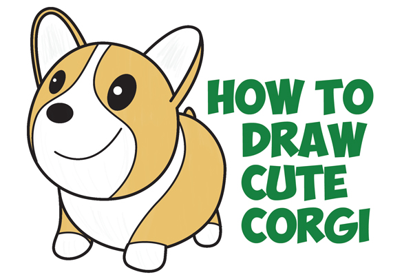 pic Cute Kawaii Corgi Drawing how to draw a cute corgi cartoon
