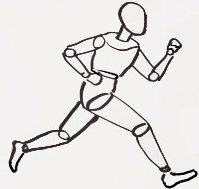 Running Person Drawing Drawing Skill