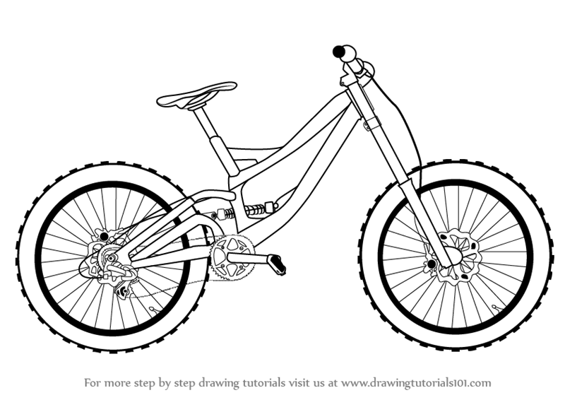 pic Easy Simple Mountain Bike Drawing drawing tutorials 101