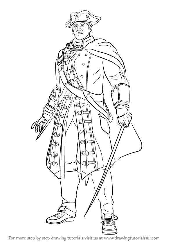 pix Assassin's Creed Drawing Easy learn how to draw haytham kenway from