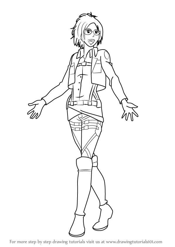 picture How To Draw Hange Zoe Step By Step to draw hange zoe from attack on titan