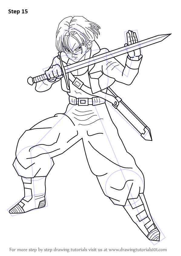 picture Dragon Ball Characters Drawing to draw trunks from dragon ball z