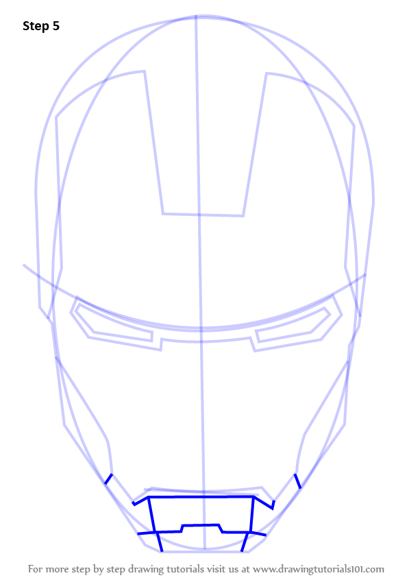 I once broke a toe after my roommate's cat jumped out at me and grappled its claws into my bare legs. Step by Step How to Draw Iron Man's Helmet