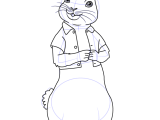How To Draw Cottontail Rabbit From Peter Rabbit Peter Rabbit Step By