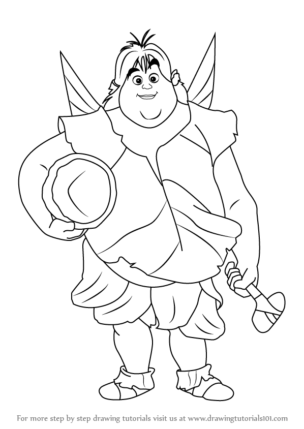 picture Tinkerbell Drawing Face Step By Step to draw clank fairy from tinker bell