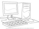 How To Draw A Computer Computers Step By Step Drawingtutorials101