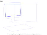 How To Draw A Computer Computers Step By Step Drawingtutorials101