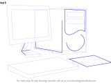 How To Draw A Computer Computers Step By Step Drawingtutorials101