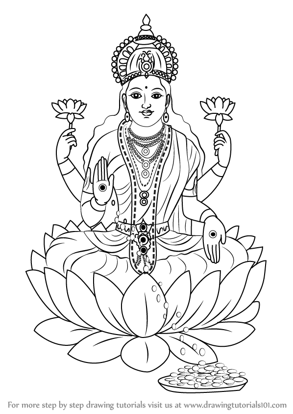 Untuk vidio tutorial yang lainnya silahkan subscribe dan bertanya di komentar, atau yang ingin request . Learn How to Draw Lakshmi Mata (Hinduism) Step by Step : Drawing Tutorials