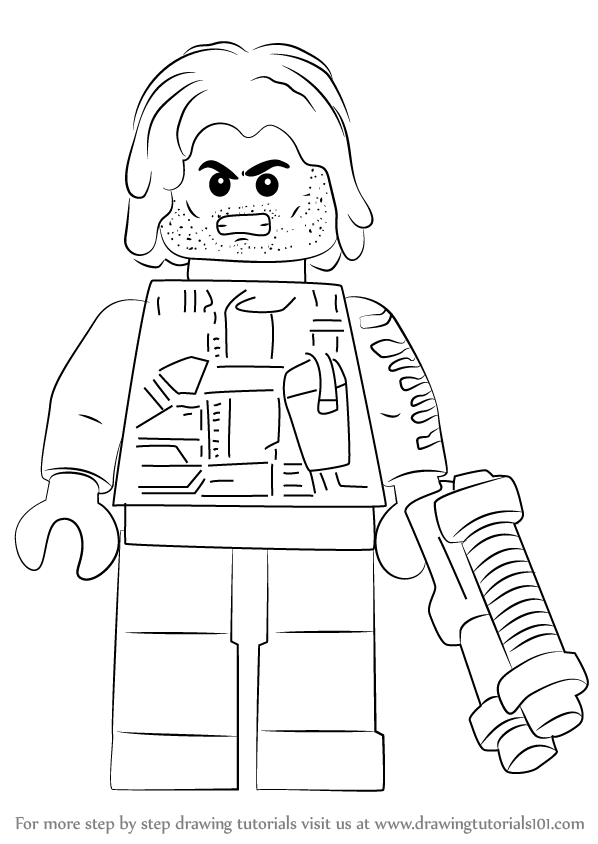 photo Winter Soldier Drawing Easy learn how to draw lego winter soldier