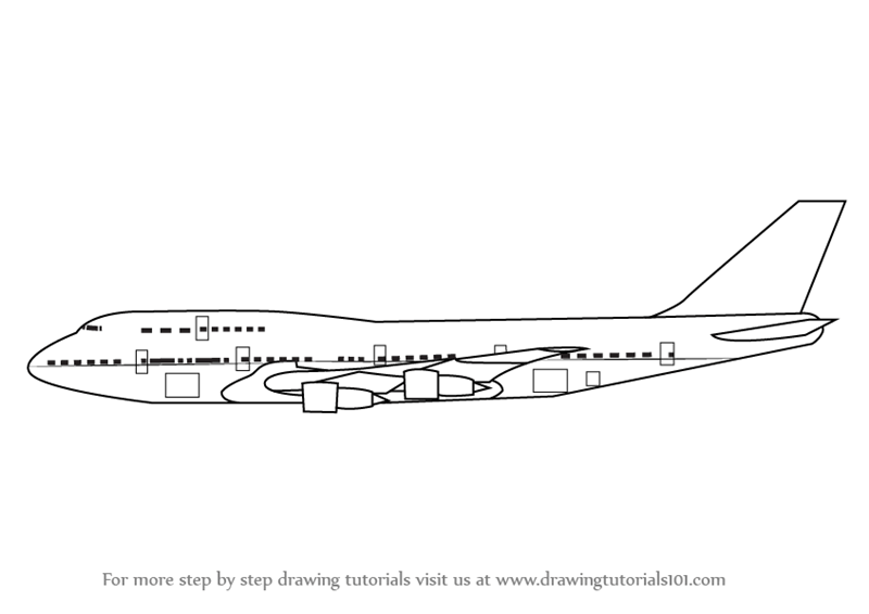 Measuring the height and width of the airplane you want to draw make an outline for it. Learn How To Draw Aeroplane Sideview Airplanes Step By Step Drawing Tutorials