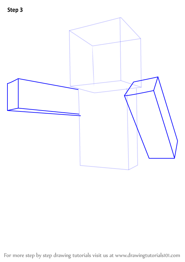 Learn How To Draw Steve From Minecraft Minecraft Step By Step Drawing Tutorials