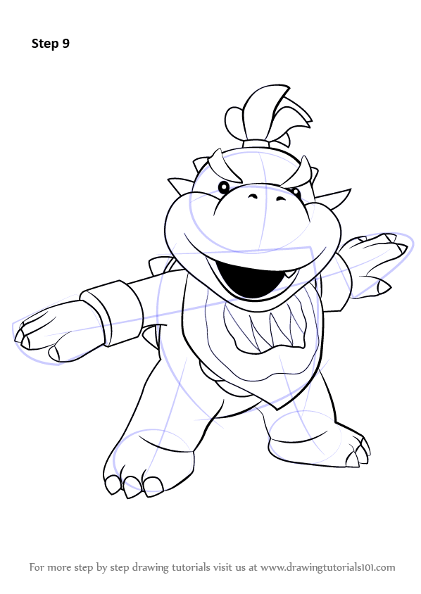 pic How To Draw Bowser Jr Easy to draw bowser jr from super mario