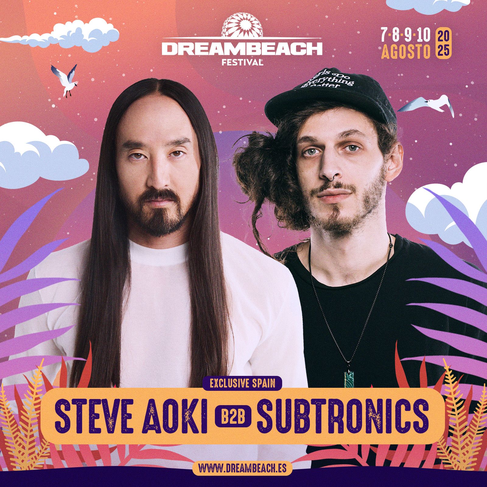 Dreambeach añade a su cartel de 2025 Subtronics, con actuación exclusiva en España, Steve Aoki y VTSS