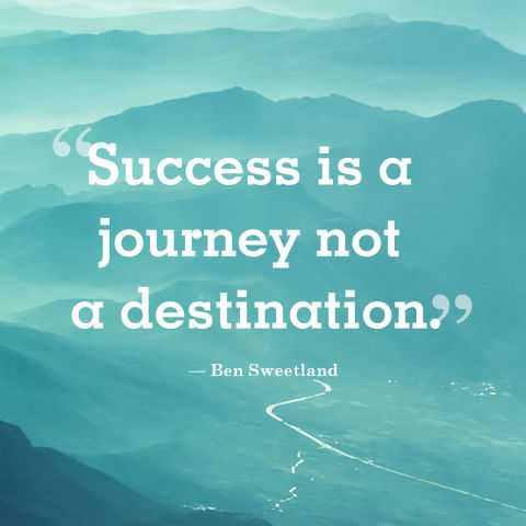  Short  Positive Quotes  Success is a Journey  Go with all 