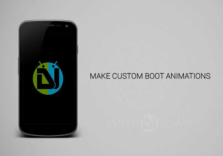 Create and install android boot animations from scratch