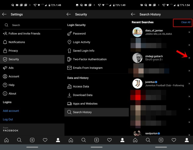 How to Delete Facebook and Instagram Search History on