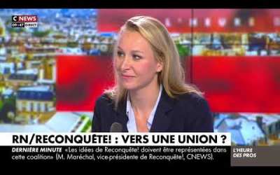 Marion Maréchal invitée de Pascal Praud sur CNEWS