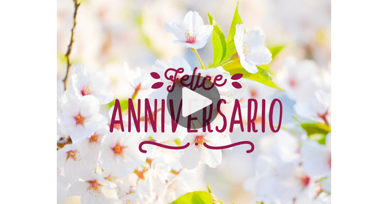 Cartolina Felice Anniversario