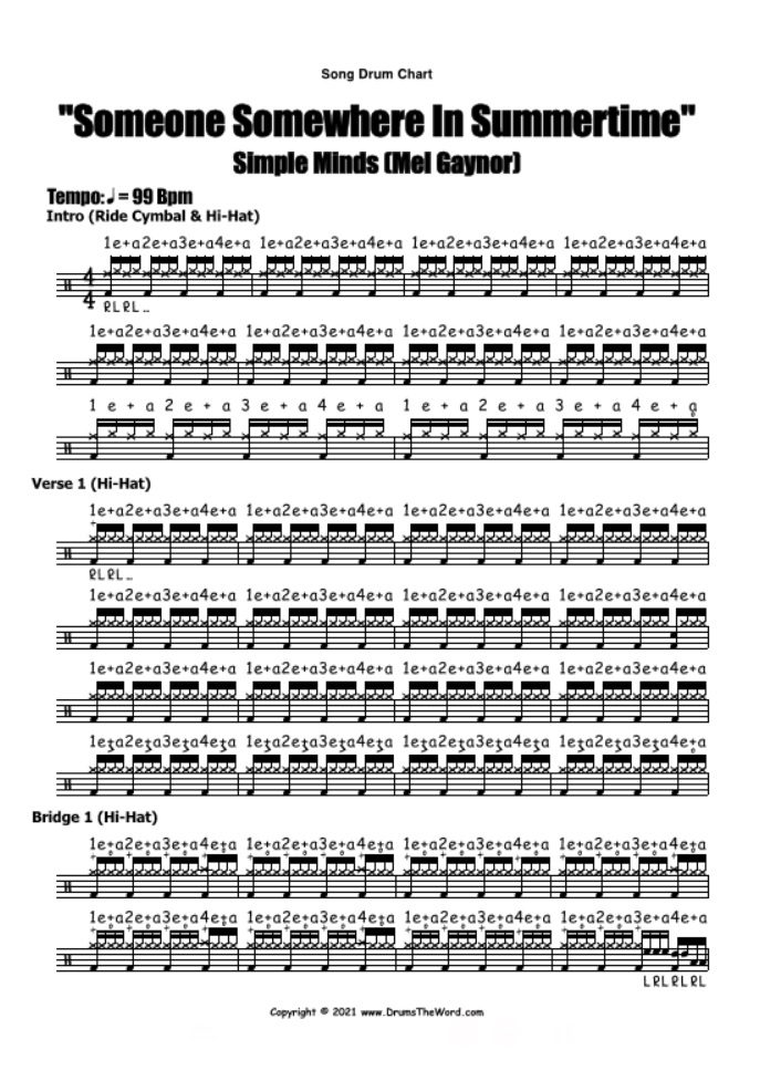 Simple minds · song · 2016. "Someone Somewhere In Summertime" (Simple Minds) FULL-SONG LESSON