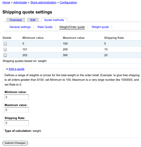Be on the lookout for other ways to find free shippin. Table Quote Shipping Cost Based On Total Ranges Drupal Org