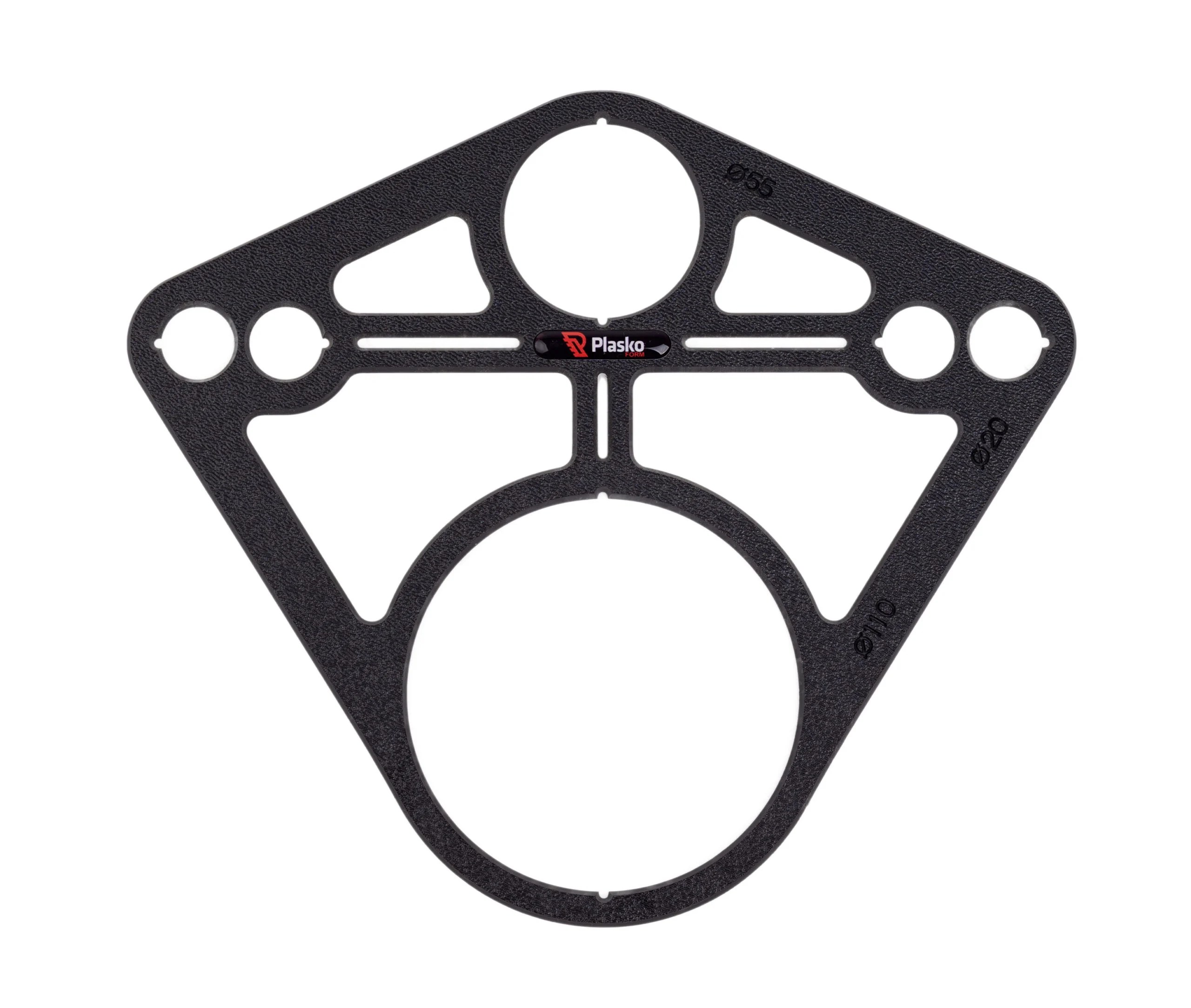 Plasko furat jelölő sablon burkoláshoz.