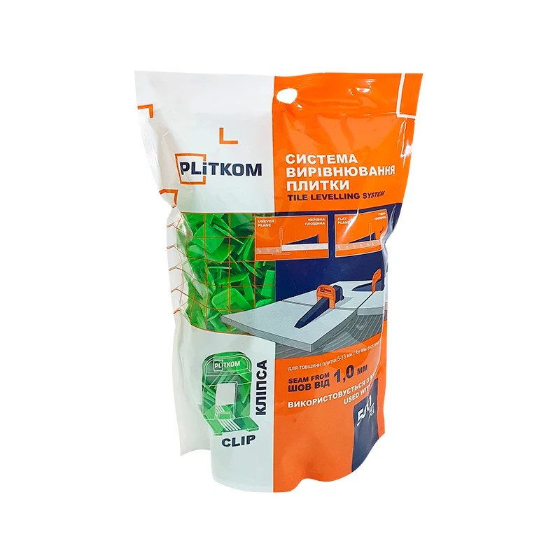 PLITKOM csempeszintező talp, 1 mm-es. 500 db/csomag, 5-13 mm-ig