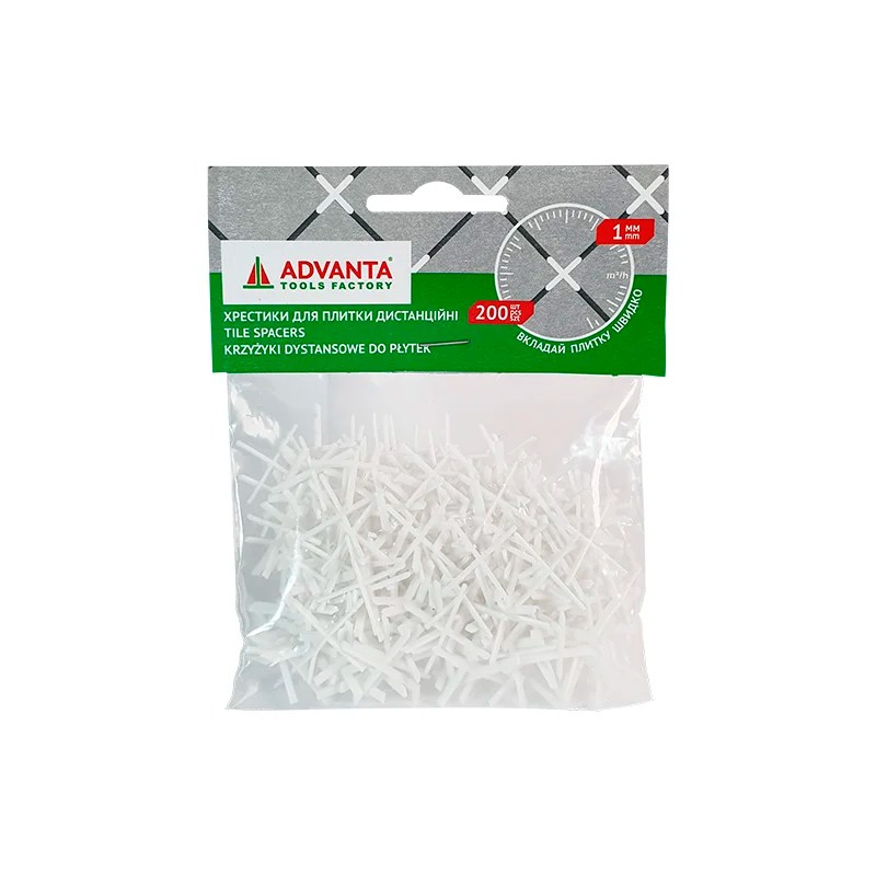 ADVANTA fugakereszt 1 mm 200db/csomag