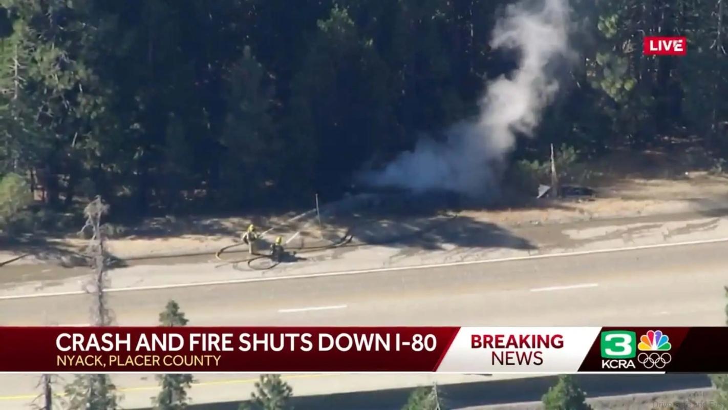 Tesla Ev Truck Catches Fire Forced Roads To Close For Hours