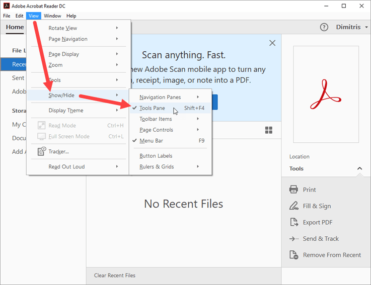 Oct 28, 2013 · setting up the console window in adobe reader xi. Hide Tools Pane Sidebar In Adobe Reader Permanently Dimitris Tonias