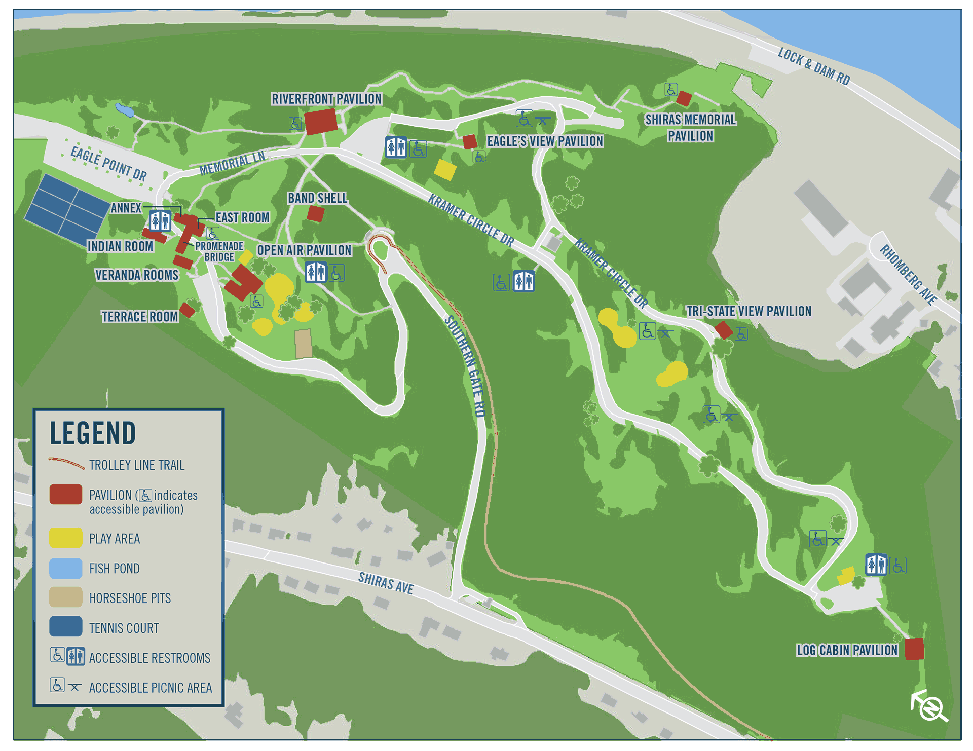 Maps Eagle Point Park Park Map 