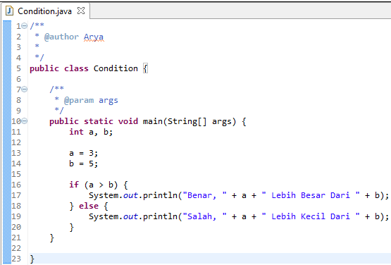 Belajar Kondisi IF ELSE di Java