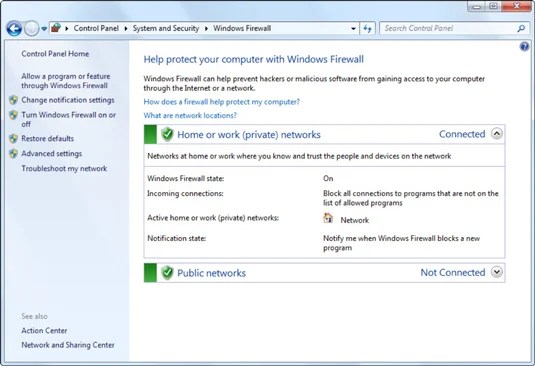 Windows 7 Set Up An Inbound Exception In Windows Firewall Dummies 