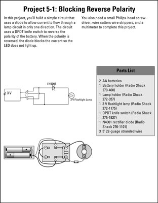Electronics Projects How To Use A Diode To Block Reverse