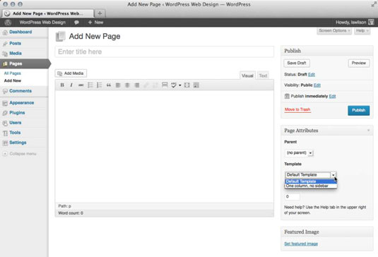 · when you're satisfied with a . Wordpress Page Templates Dummies