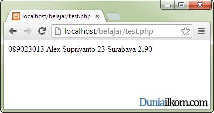Cara Menampilkan Tabel MySQL dari PHP: fungsi mysql_fetch_row | Duniailkom