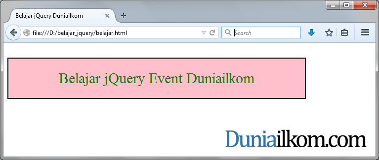 Pengertian jQuery Event dan Cara Penggunaannya  Lets come 