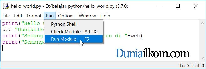Cara Menjalankan Python Dari Idle Duniailkom - Premium Colorful Photo Gallery - HD