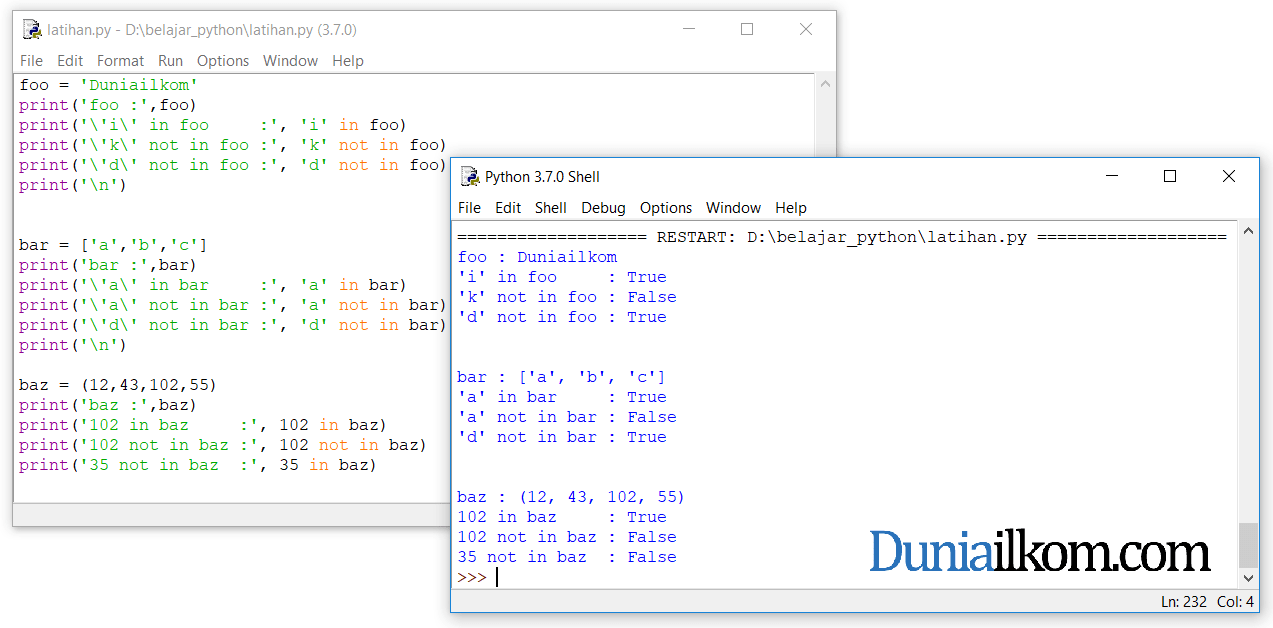 Soerjono soekanto juga memberikan pengertiannya pada reference group, dimana reference group merupakan kelompok sosial yang menjadi ukuran bagi . Tutorial Belajar Python Operator Identitas Dan Keanggotaan Python Duniailkom