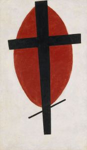 Mystic Suprematism (Black Cross on Red Oval) (1920-22)