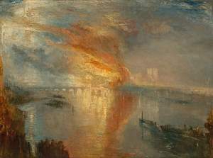 The Burning of the Houses of Lords and Commons (1835) - J.M.W. Turner