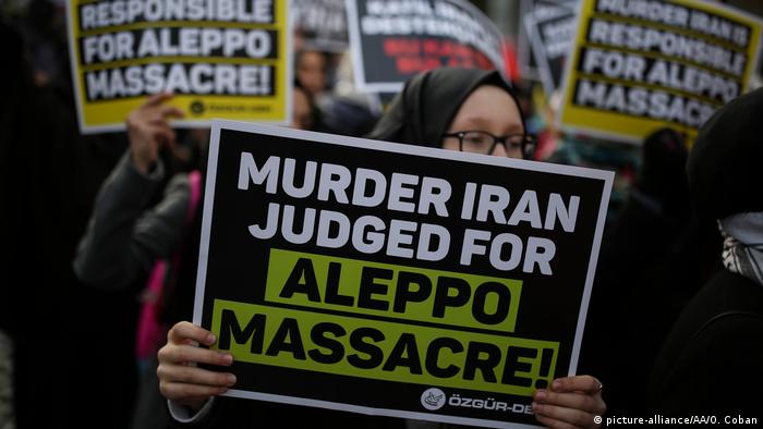 Türkei Proteste Solidarität Syrien Aleppo (picture-alliance/AA/O. Coban)