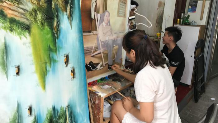 Kunstkopien für den Weltmarkt in Dafen, Shenzhen, China 