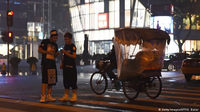 China Rikschas in Peking (Getty Images/AFP/G. Baker)