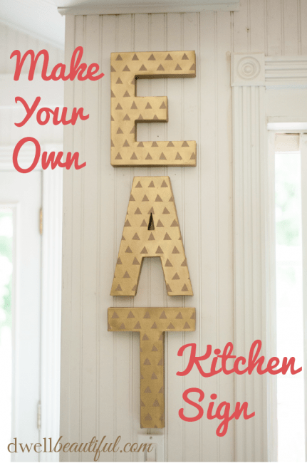 eat kitchen sign